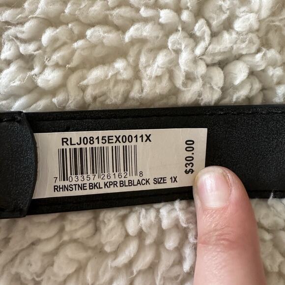 RELIC Woman’s Black with Rhinestones *Bling* Belt Plus Size 1x ~MISC BOX - Picture 7 of 10